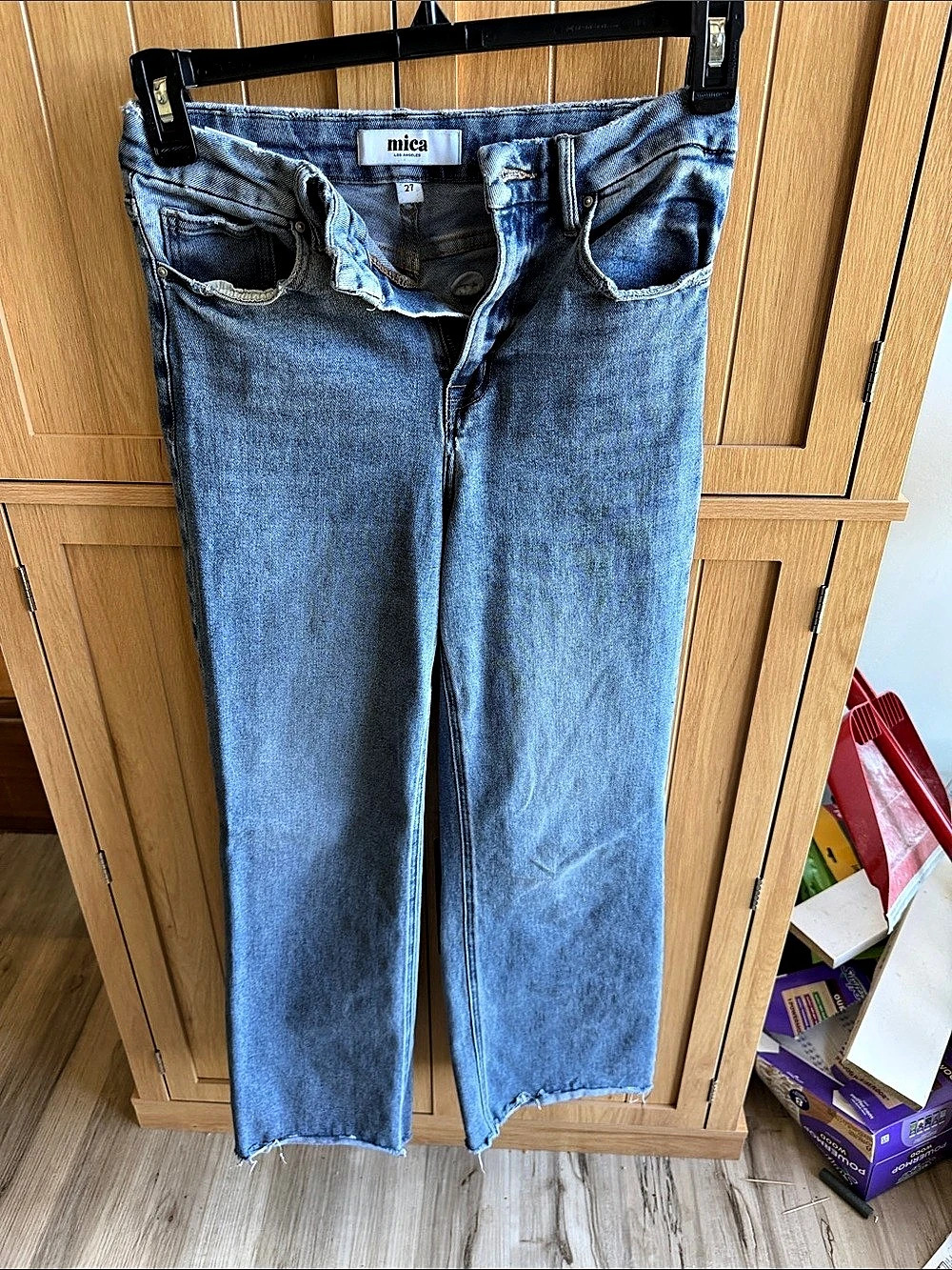 mica Straight Leg Jeans in Blue Waist 27